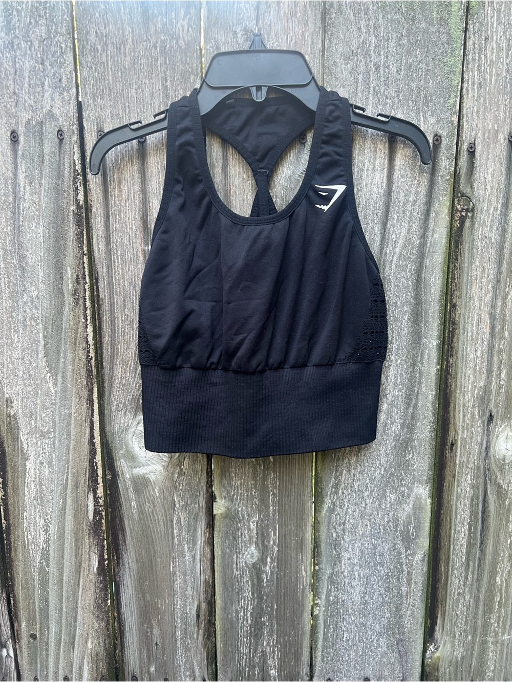 Gymshark Black Racerback Longline Sports Bra